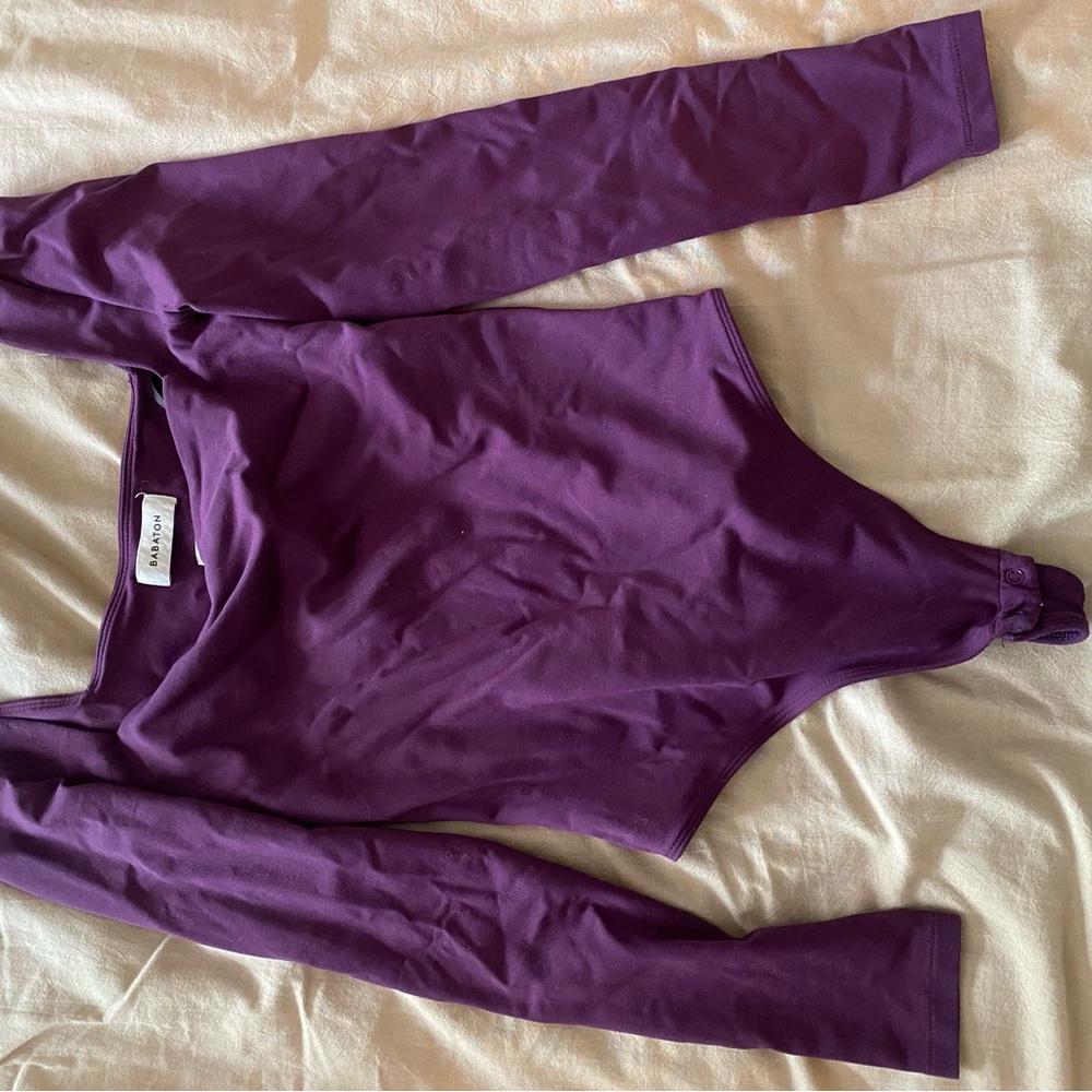 Babaton Purple Long Sleeve Bodysuit